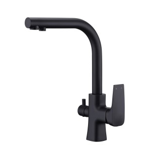 BLUE WATER Tivoli czarny mat - bateria trójdrożna